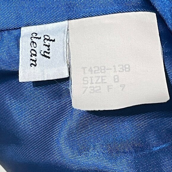 Pendleton Womens Blue Wool Blazer Size 8 V Neck 2 Button - Picture 5 of 6